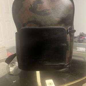 Coach Green and Black Backpack with Classic Design and Medium Size
